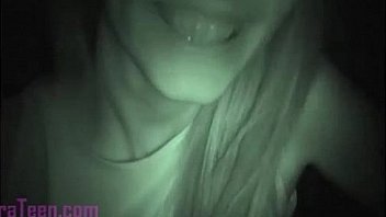 Tara Teen plays in the dark