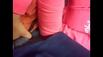 Dick grab by girl in bus